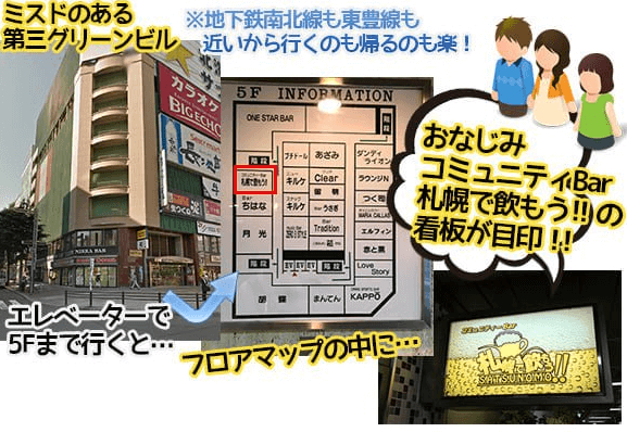 コミュニティーBar札幌で飲もう,札幌,1人,評判,口コミ,年齢層,感想,出会い,すすきの,友達作り,Bar